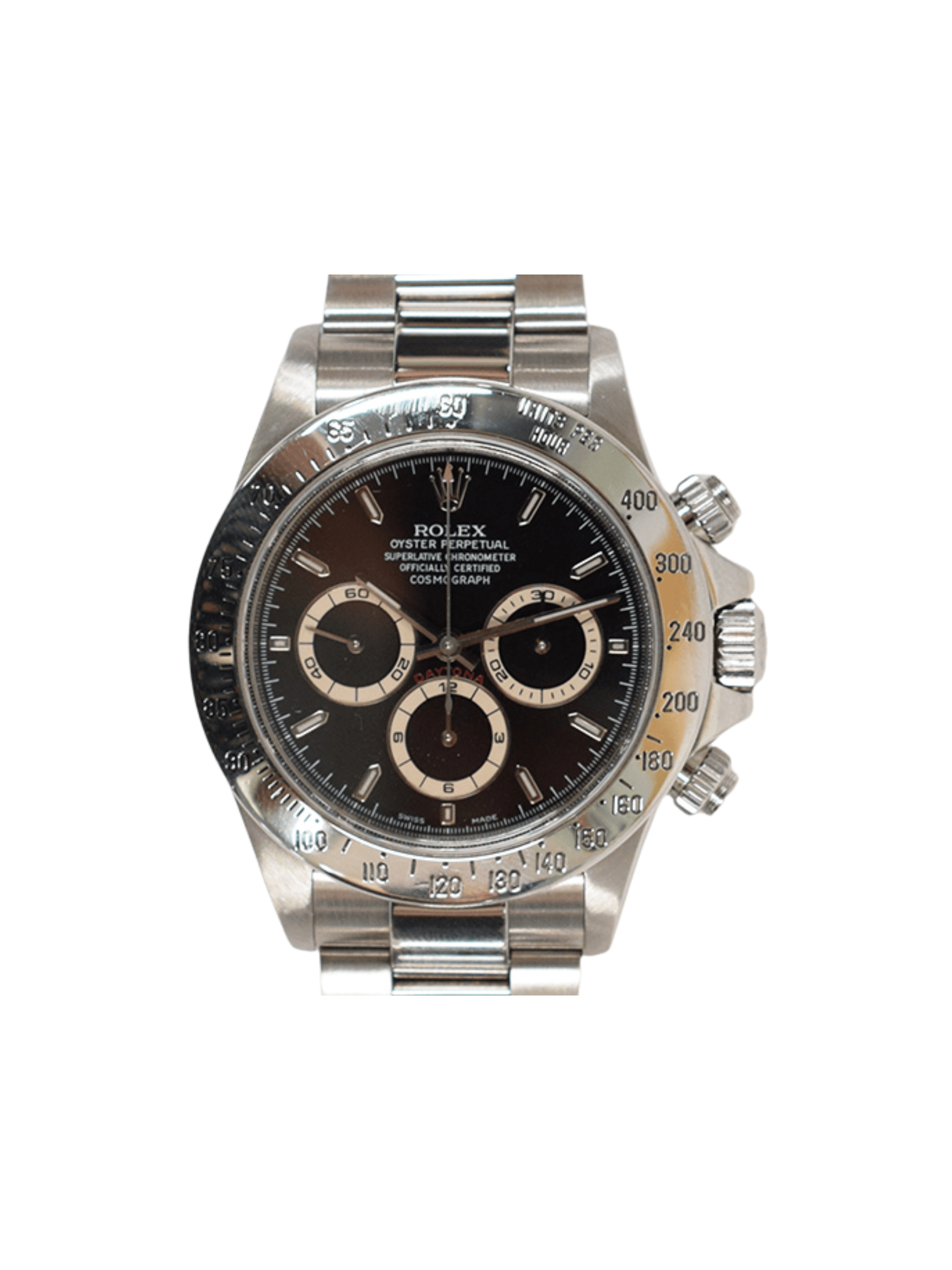 Rolex Daytona Stainless Steel "Zenith Movement" Black Dial 16520