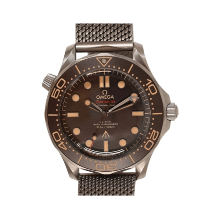 Omega Seamaster Diver 300 M 007 Titanium Brown Bezel Black Dial 210.90.42.20.01.001
