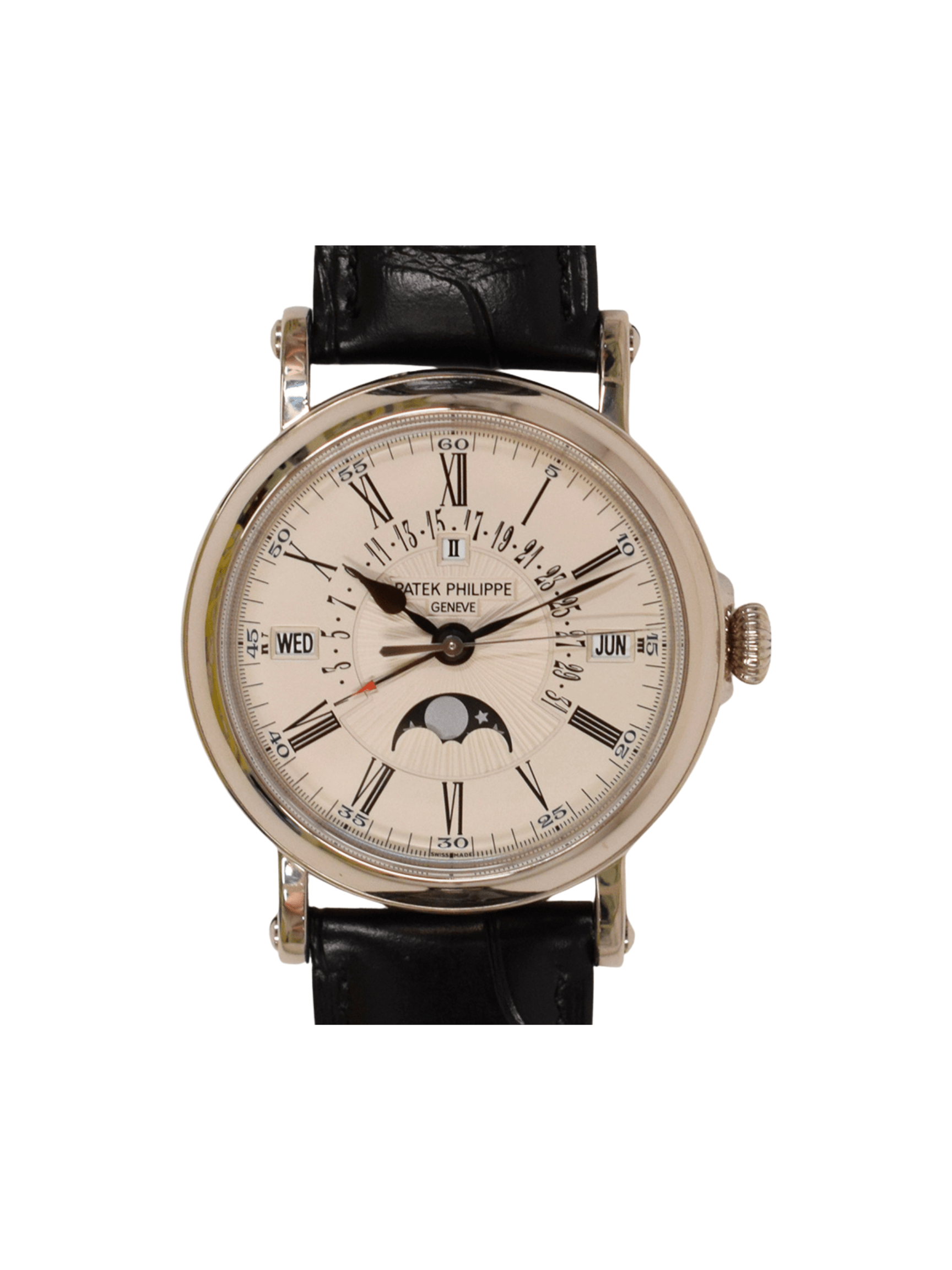 Patek Philippe Perpetual Calendar White Gold White Roman Dial 5159G-001