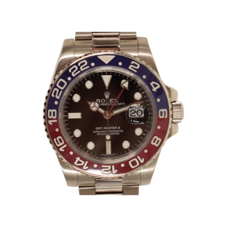 Rolex GMT-Master II "Pepsi" White Gold Black Dial 116719BLRO