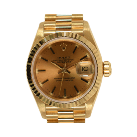 Rolex Lady-Datejust Yellow Gold Champagne Dial 69178