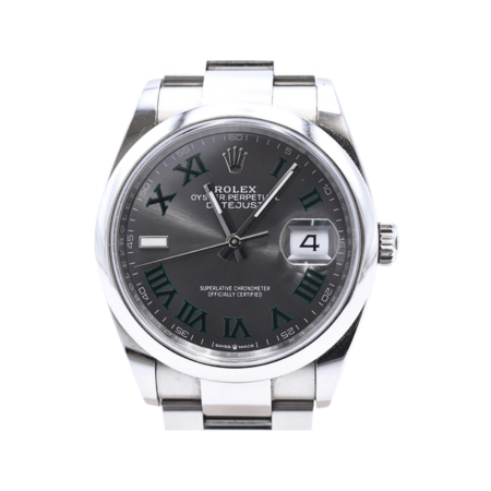 Rolex Datejust 36 Stainless Steel Wimbledon Roman Dial 126200