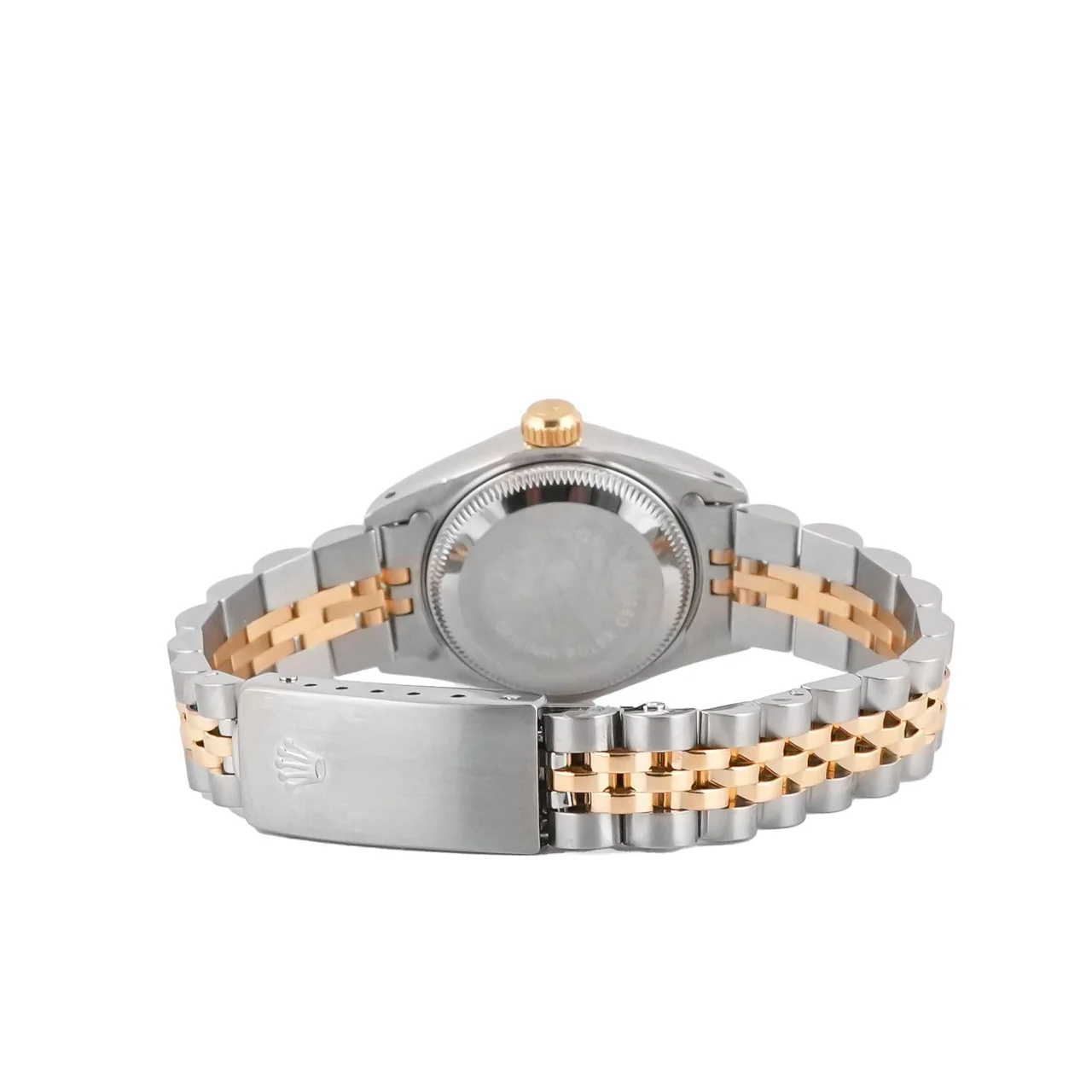 Rolex Lady-Datejust Stainless Steel and Yellow Gold Champagne Dial 69173