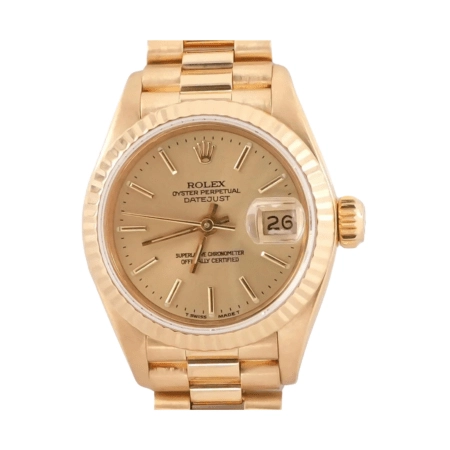 Rolex Lady-Datejust Yellow Gold Champagne Dial 69178