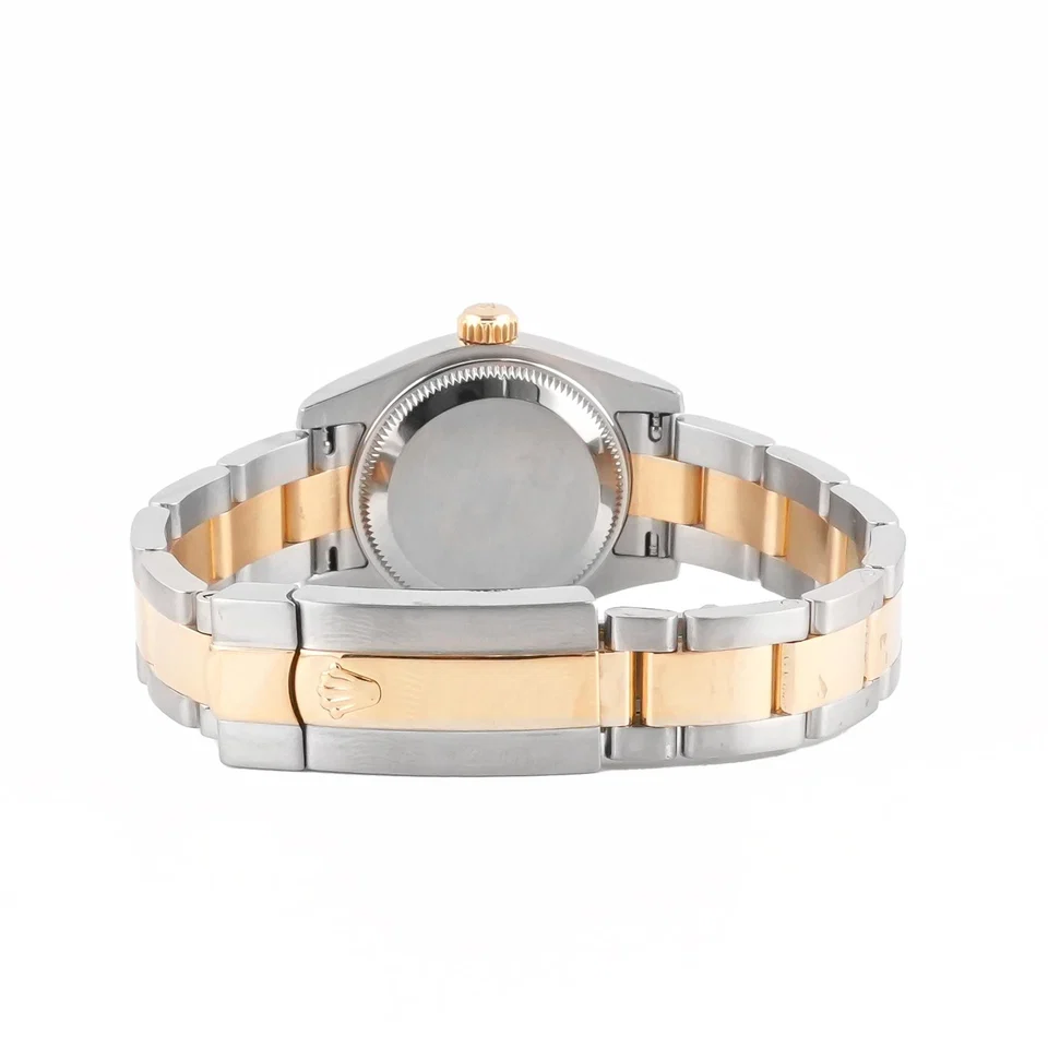 Rolex Lady-Datejust Stainless Steel and Yellow Gold Champagne Diamond Dial 179173