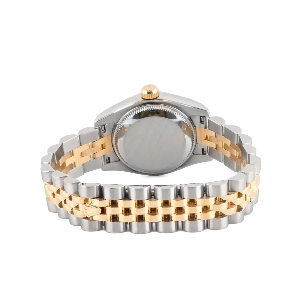 Rolex Lady-Datejust Stainless Steel and Yellow Gold Red Vignette Diamond Dial 179173