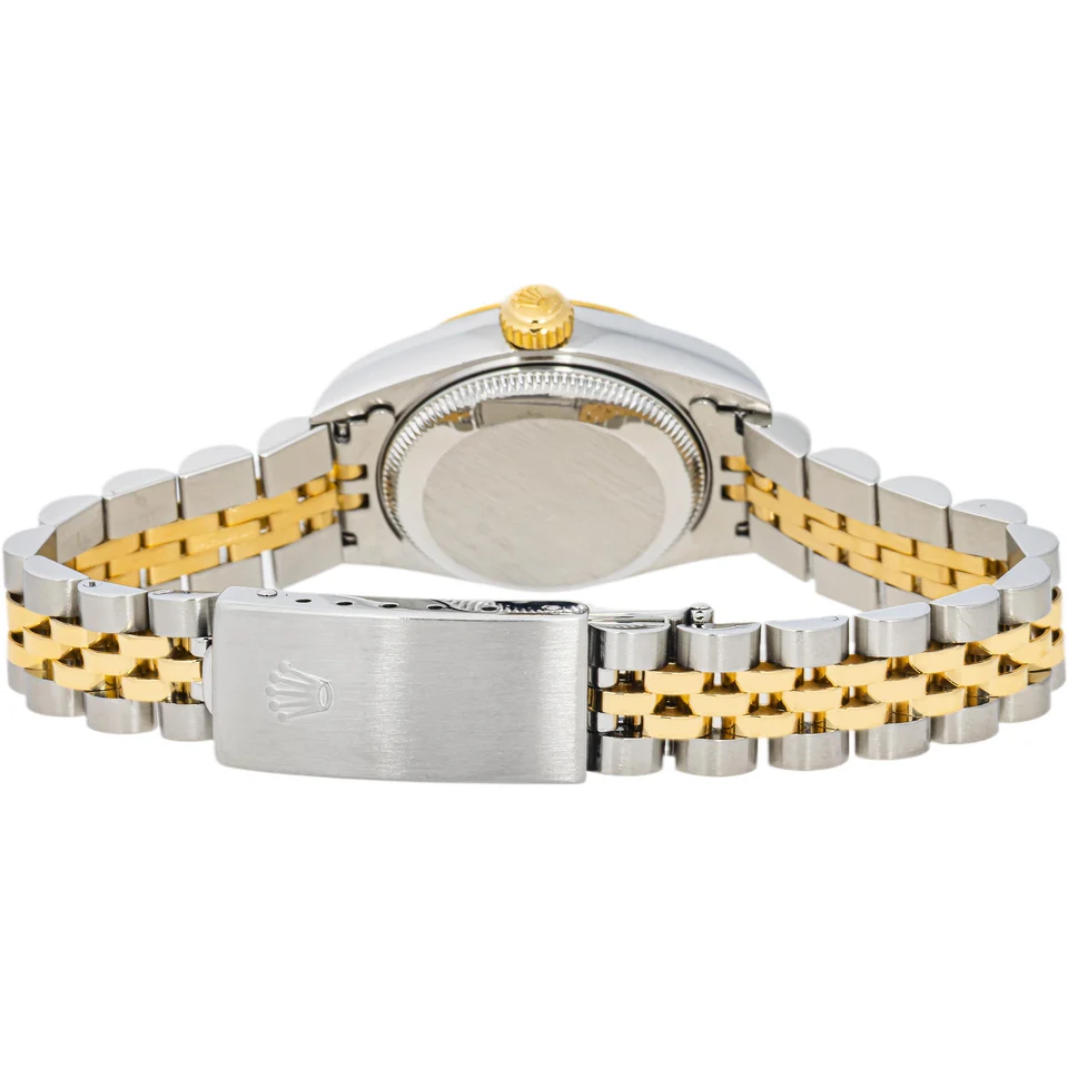 Rolex Lady-Datejust Stainless Steel Yellow Gold Silver Dial 69173