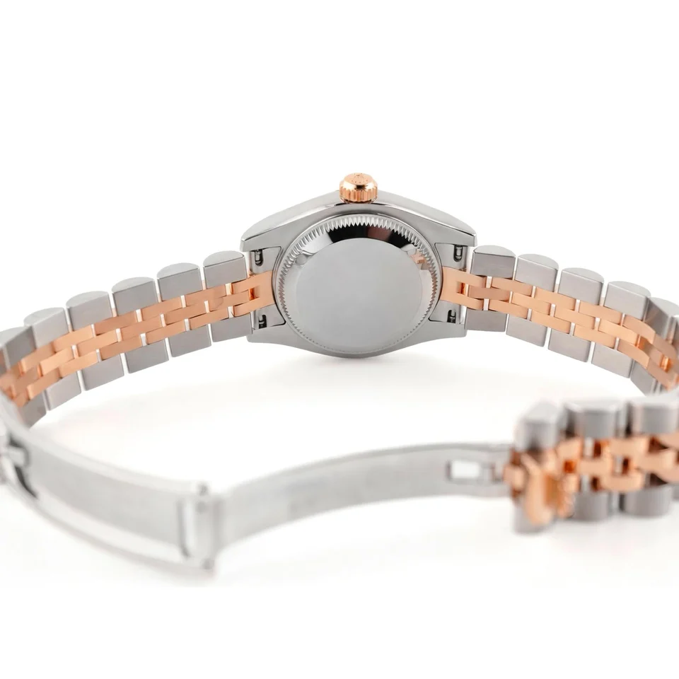 Rolex Lady-Datejust Stainless Steel and Rose Gold Aubergine Diamond Dial 279381RBR