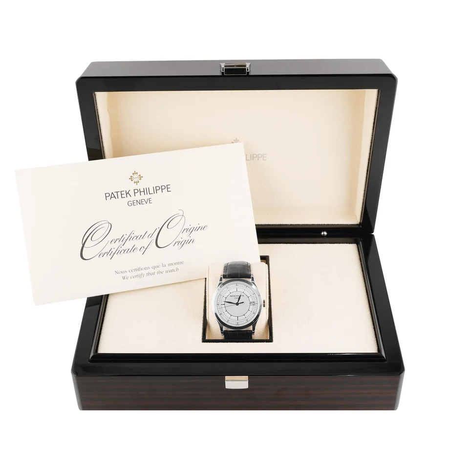 Patek Philippe Calatrava White Gold Silver Dial 5296G-001