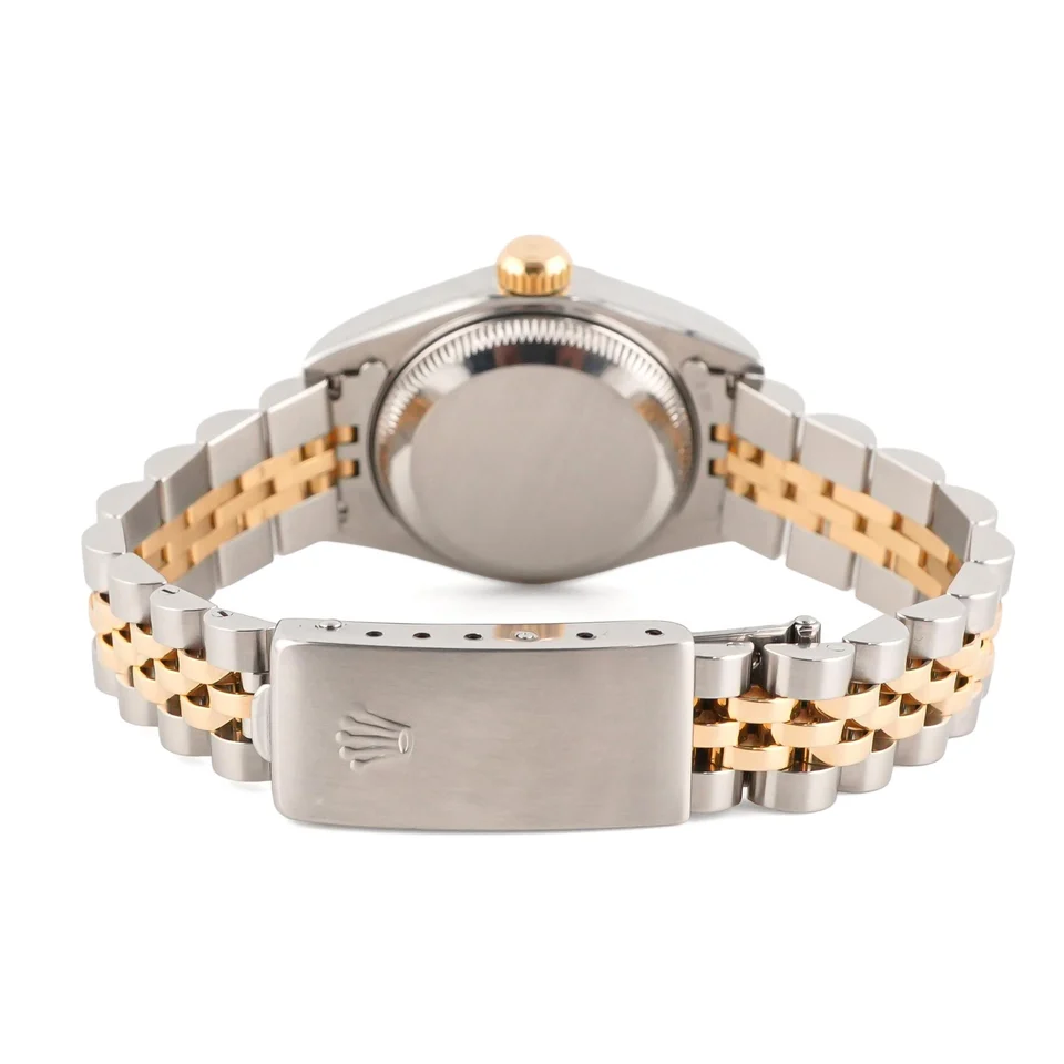 Rolex Lady-Datejust Stainless Steel and Yellow Gold Champagne Stick Dial 69173