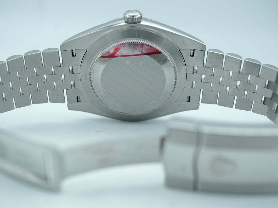 Rolex Datejust Stainless Steel and White Gold Blue Stick Dial 126334