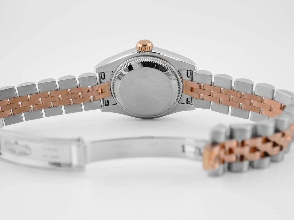 Rolex Lady-Datejust Stainless Steel and Rose Gold Pink Roman Dial 179171