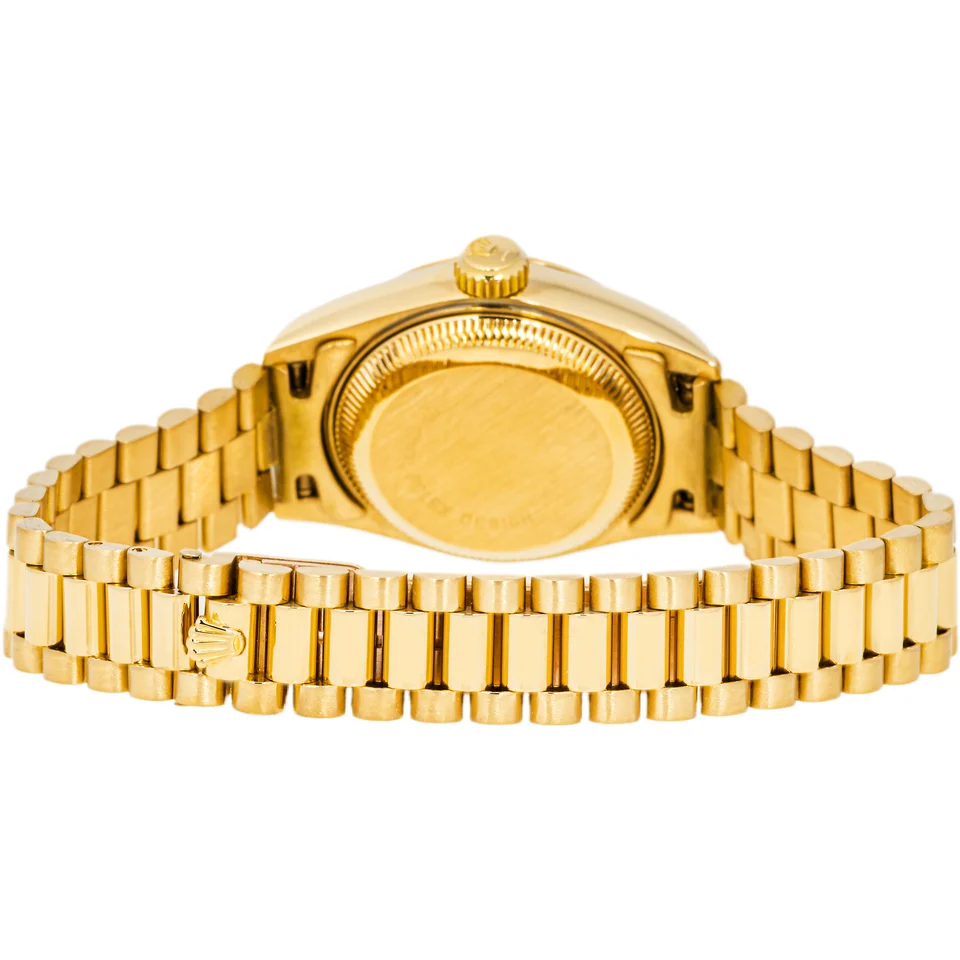 Rolex Lady-Datejust Yellow Gold Champagne Stick Dial 69178