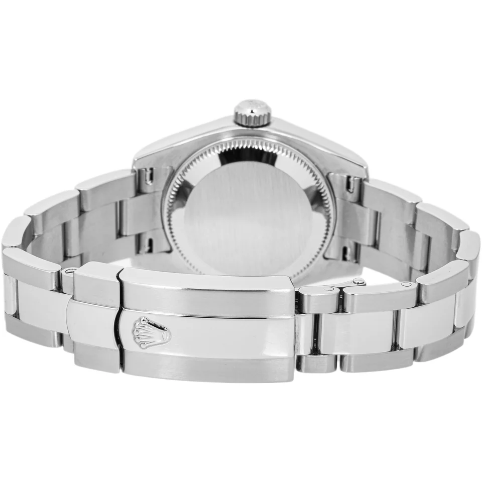 Rolex Lady-Datejust Stainless Steel and White Gold Rhodium Roman Dial 179174