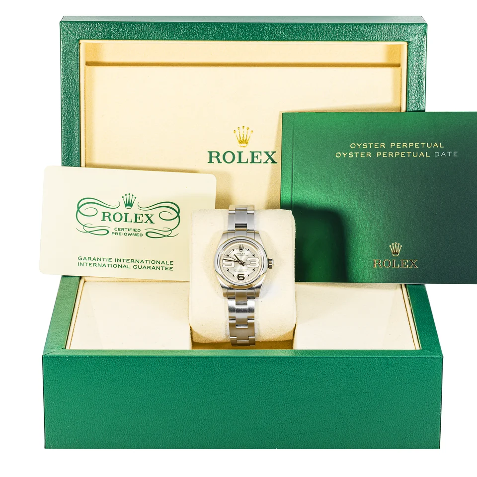 Rolex Oyster Perpetual Stainless Steel Silver Dial 176200