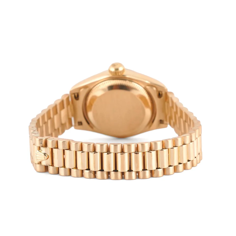 Rolex Lady-Datejust Yellow Gold Champagne Diamond Dial 69178