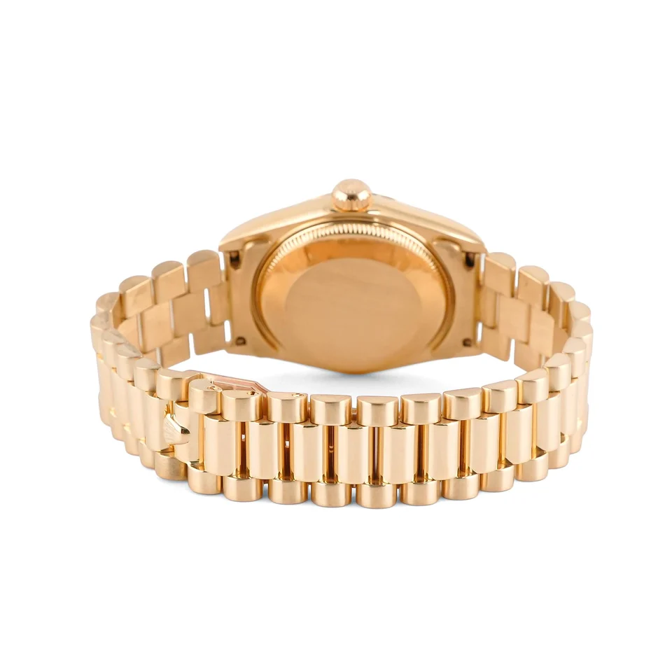 Rolex Datejust Yellow Gold Champagne Roman Diamond Dial 68278