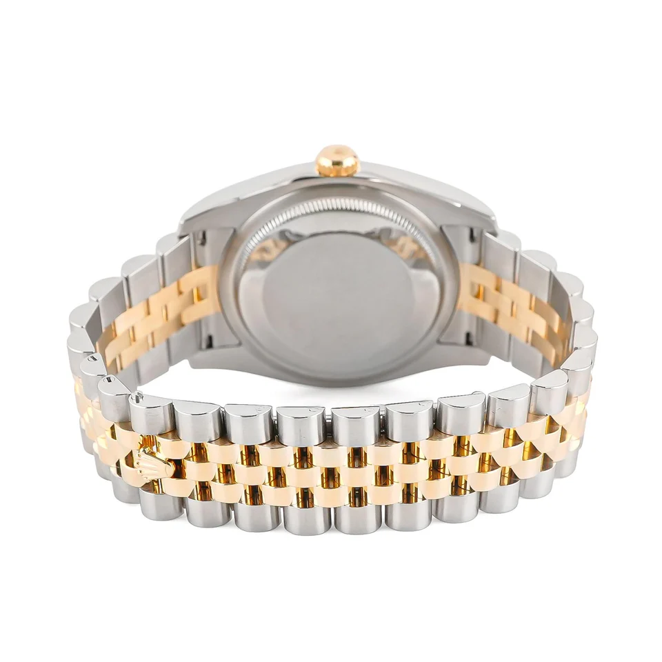 Rolex Datejust Stainless Steel and Yellow Gold Champagne Diamond Dial 116233