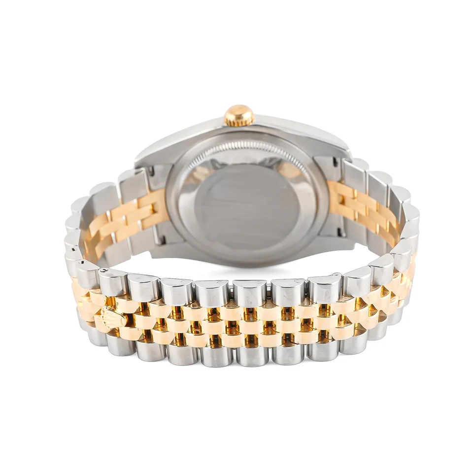 Rolex Datejust Stainless Steel and Yellow Gold Champagne Diamond Dial 116233