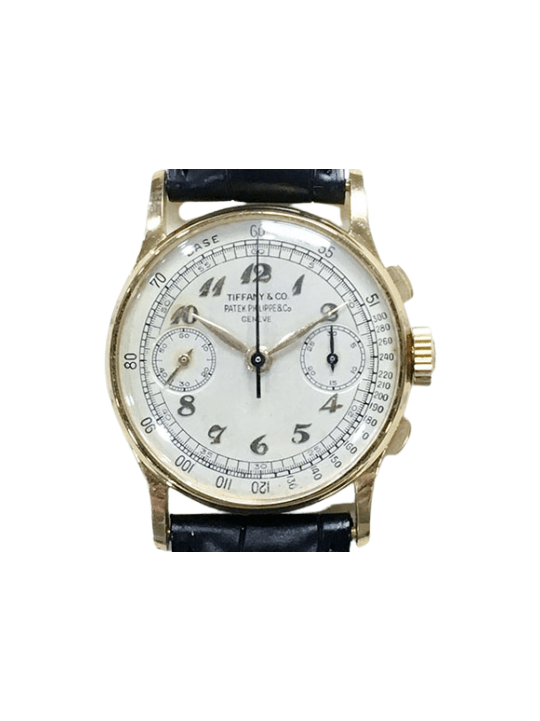 Patek Philippe Yellow Gold Vintage Chronograph "Tiffany" Dial 130J