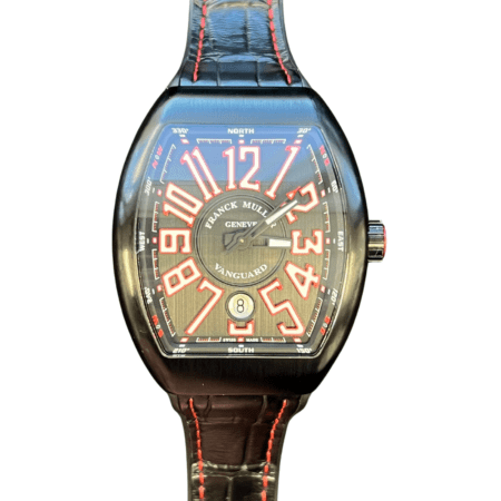 Franck Muller Vanguard Titanium Black and Red Dial V41 SC DT TT NR BR ER
