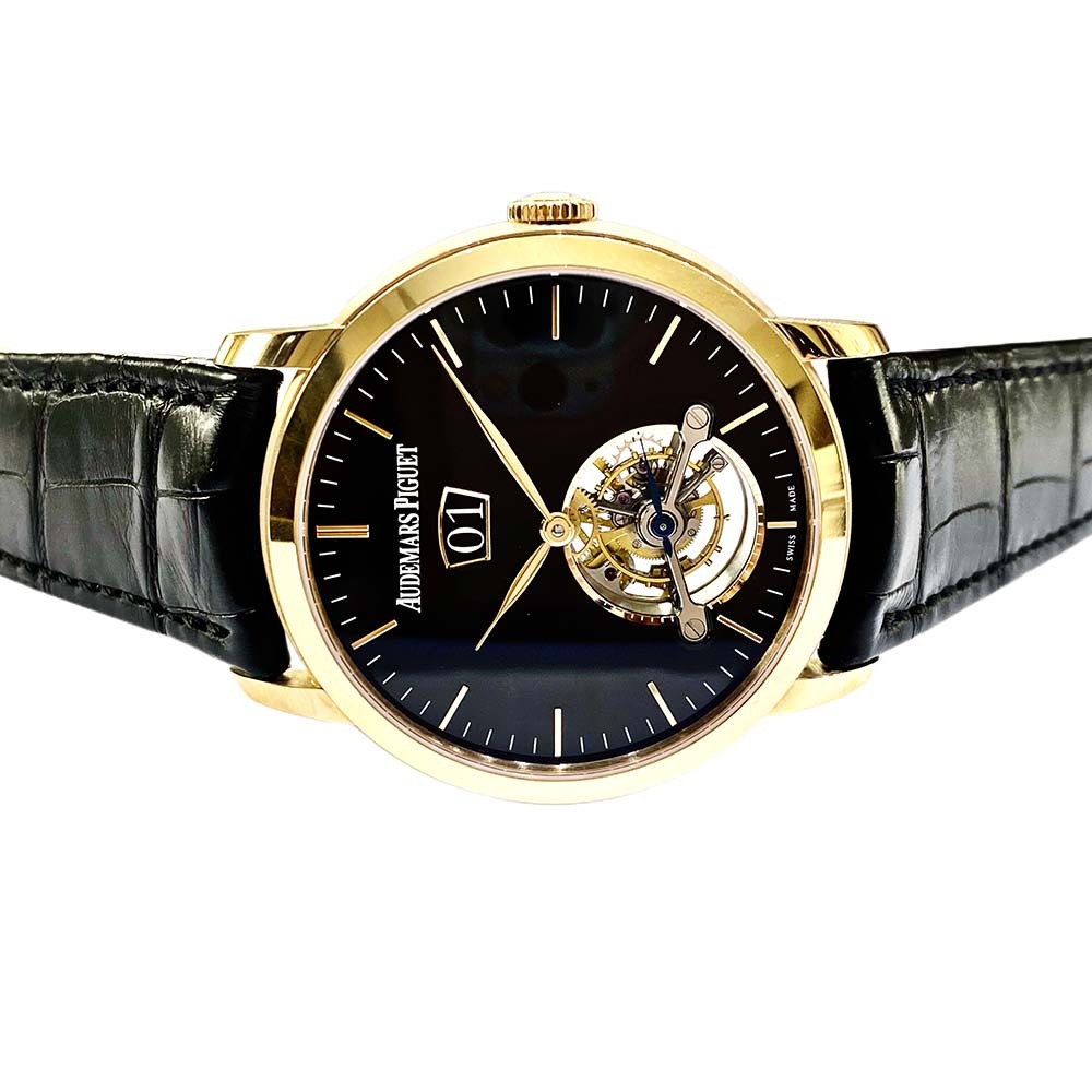 Audemars Piguet Jules Audemars Tourbillon Grande Date Rose Gold Black Dial 26559OR.OO.D002CR.01 - Image 2