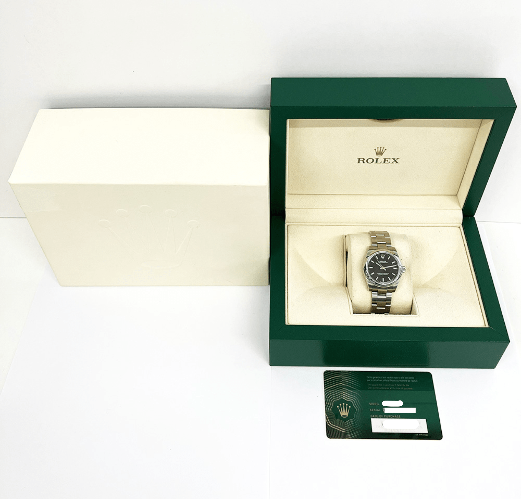 Rolex Oyster Perpetual 31 Stainless Steel Black Dial 177200 Bracelet