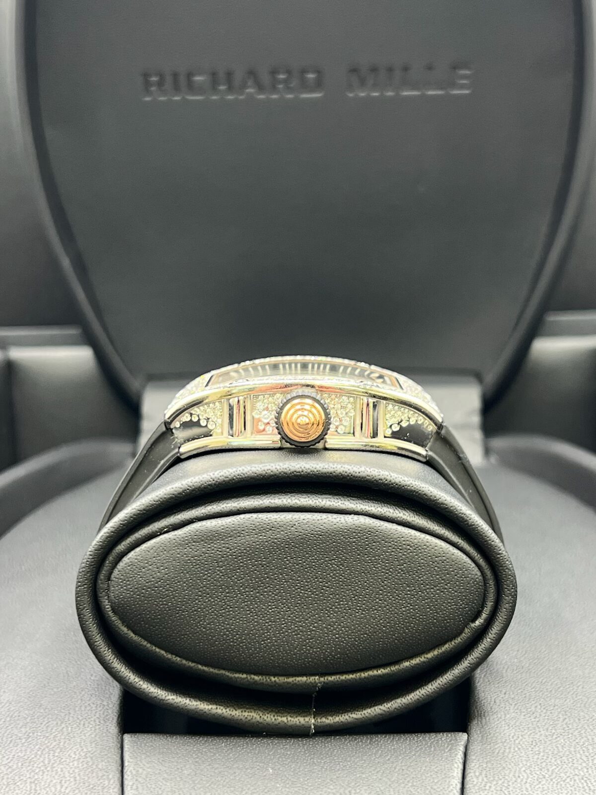 2022 Richard Mille RM 07-01 WG Factory Snow Set Diamonds Rose Gold Accents - Image 2