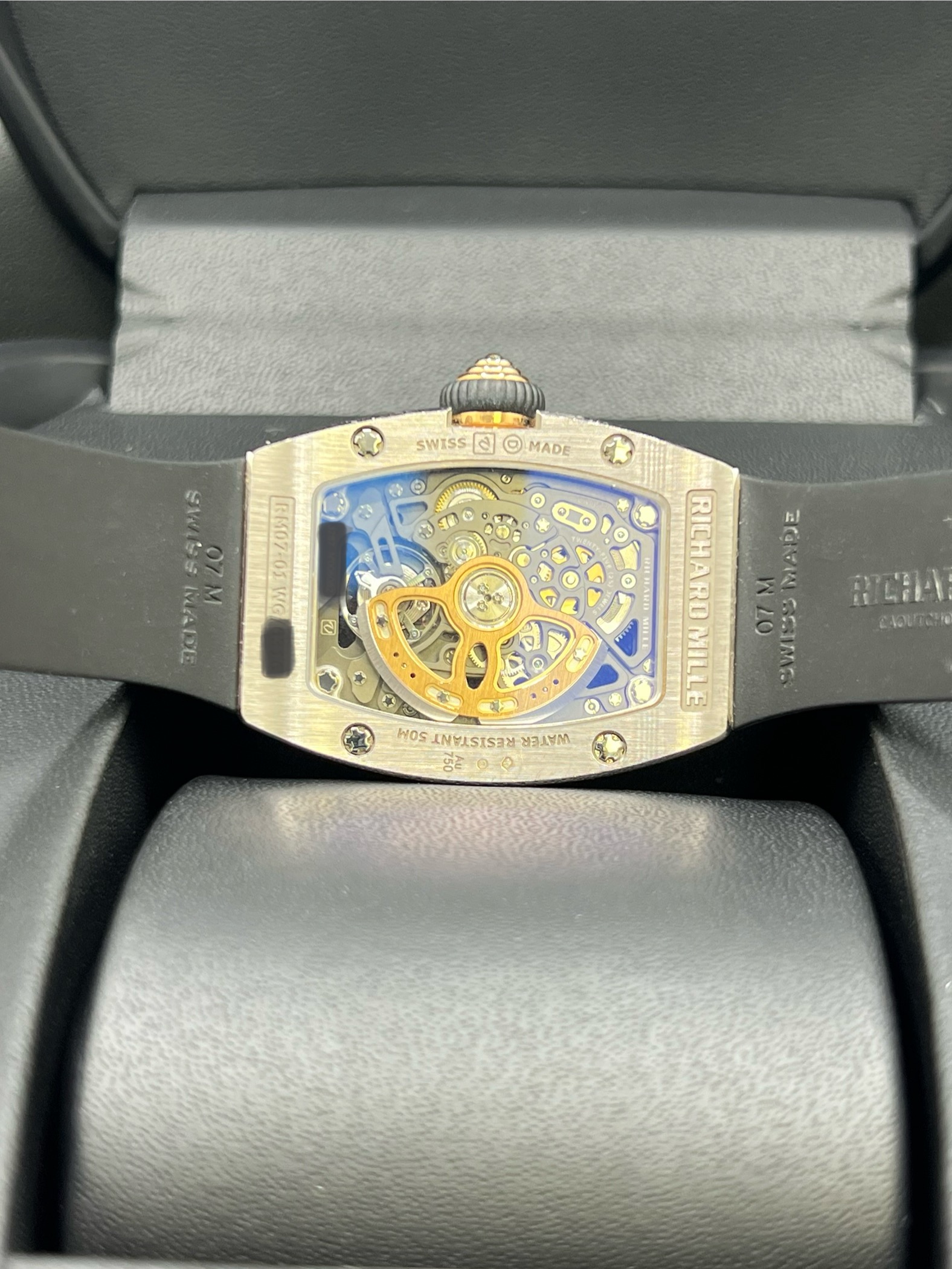 2022 Richard Mille RM 07-01 WG Factory Snow Set Diamonds Rose Gold Accents - Image 3