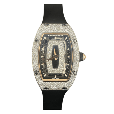 2022 Richard Mille RM 07-01 WG Factory Snow Set Diamonds Rose Gold Accents