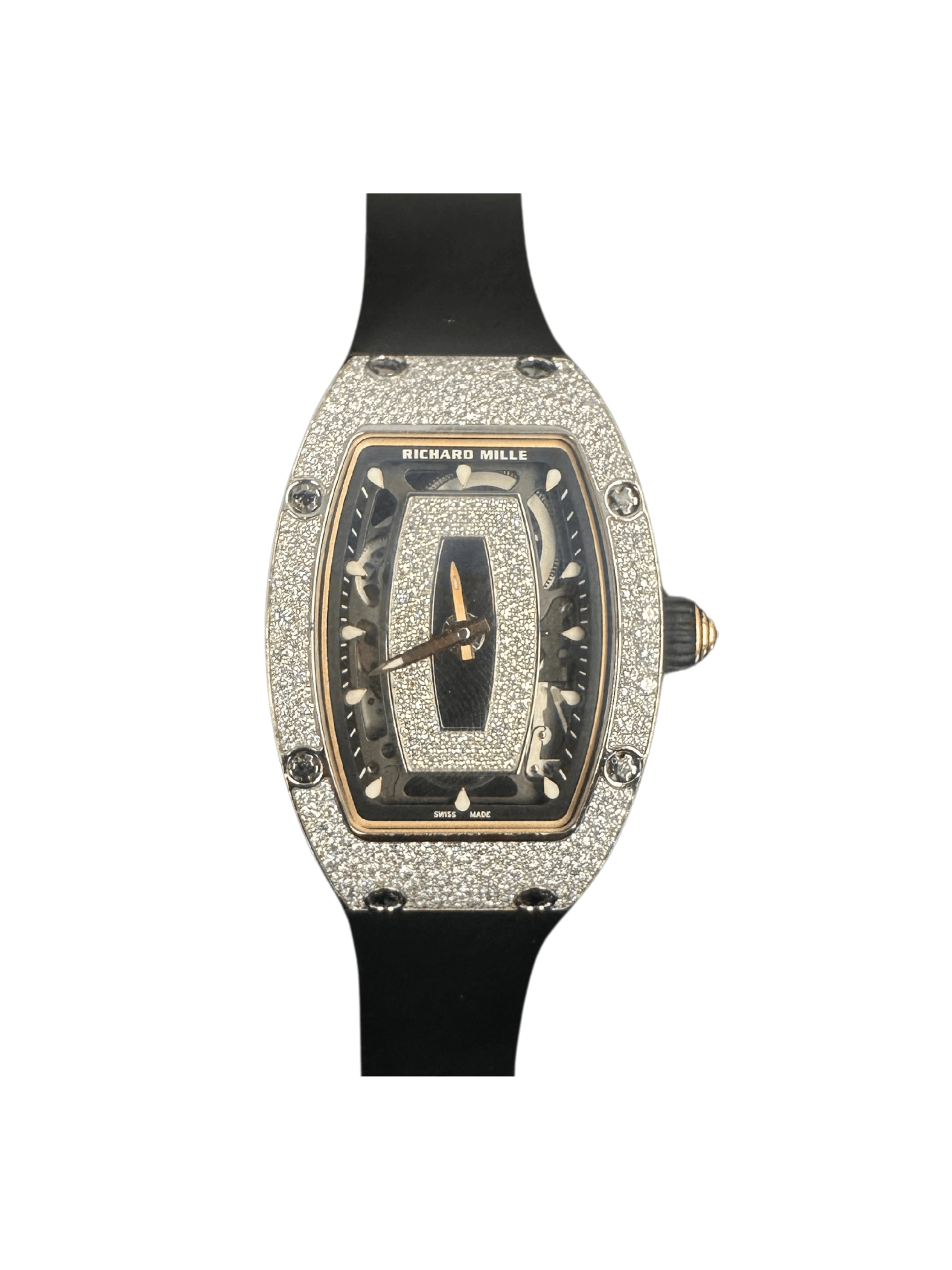 2022 Richard Mille RM 07-01 WG Factory Snow Set Diamonds Rose Gold Accents