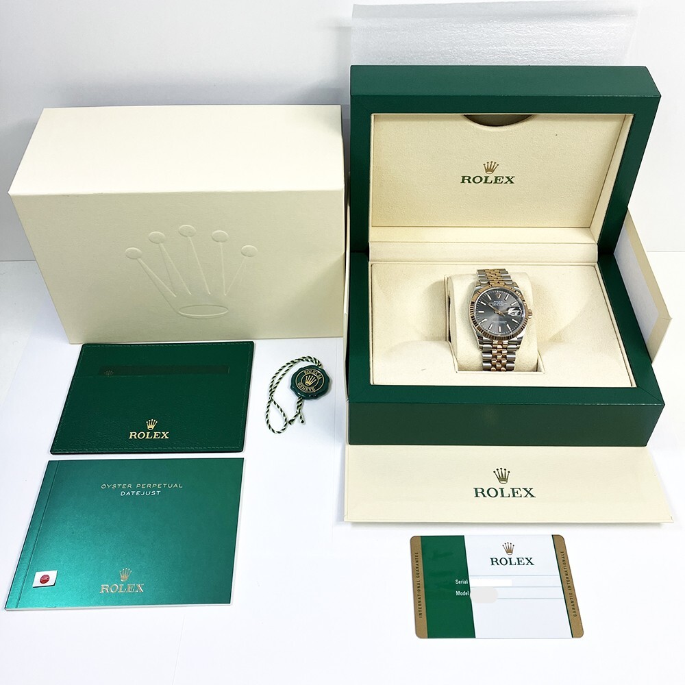 Rolex Datejust 36 Steel and Rose Gold Black Dial 126231