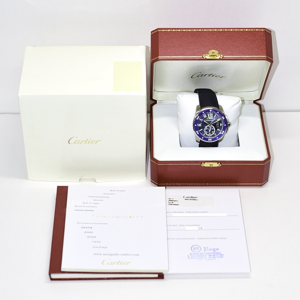 Cartier Calibre de Cartier Diver Blue Roman Dial WSCA0010 Bracelet