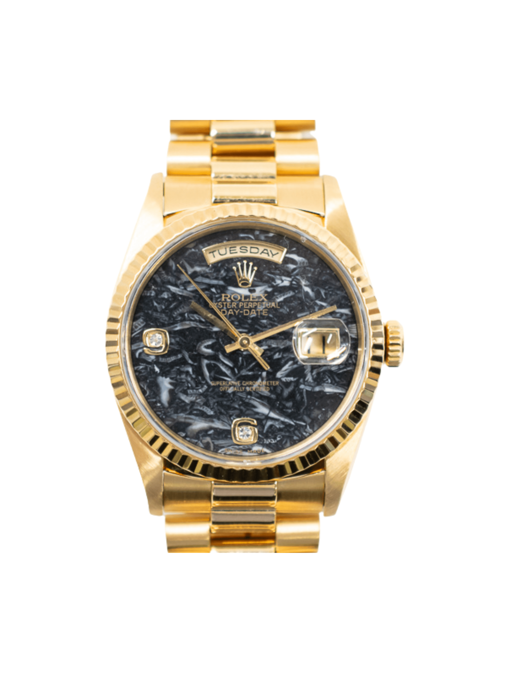 Rolex Day-Date 36 Yellow Gold Ammonite Dial 18238 2BR