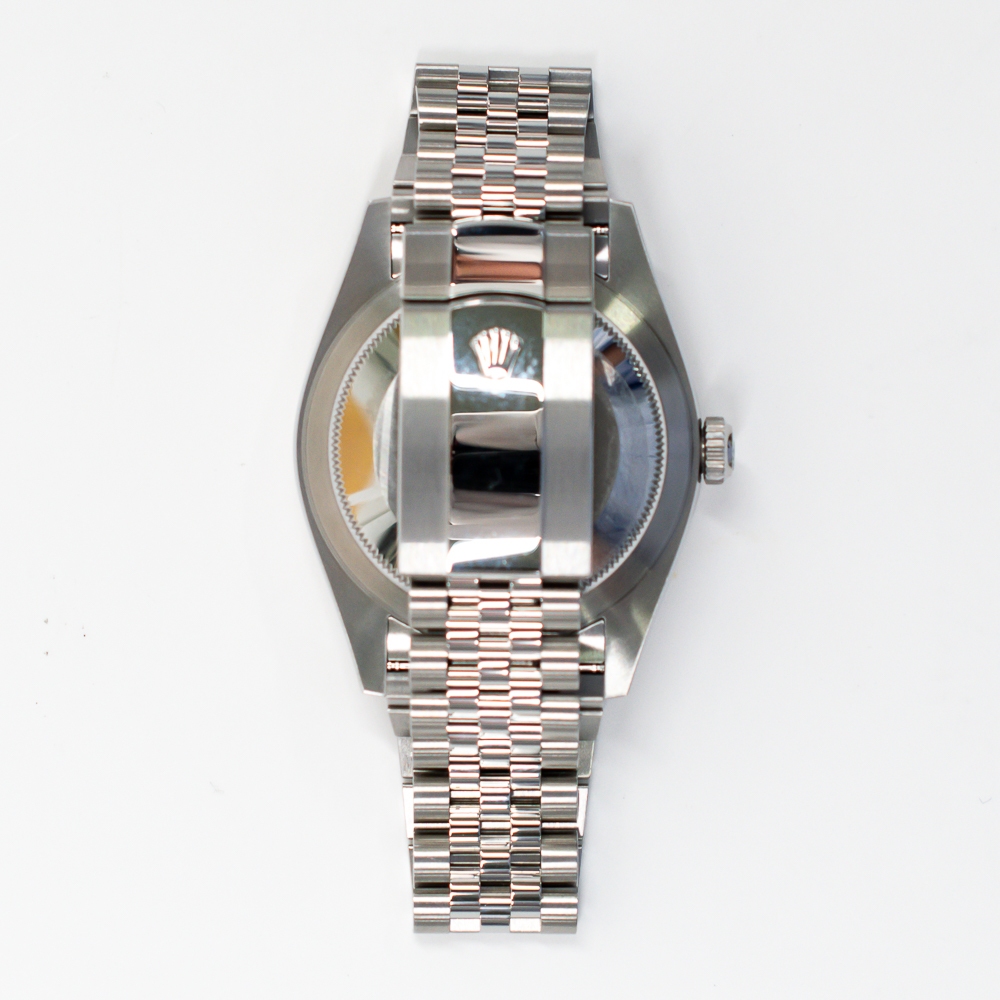 Rolex Sky-Dweller Stainless Steel and White Gold Mint Green Stick Dial 336934
