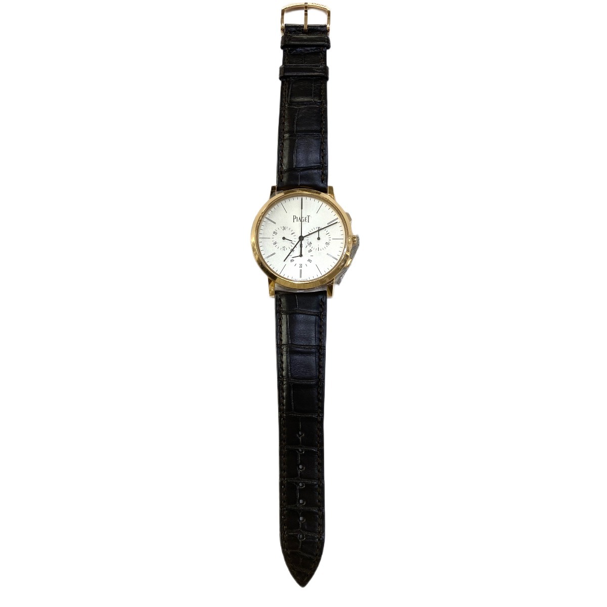 Piaget Altiplano Chronograph Rose Gold Silver Dial G0A40030