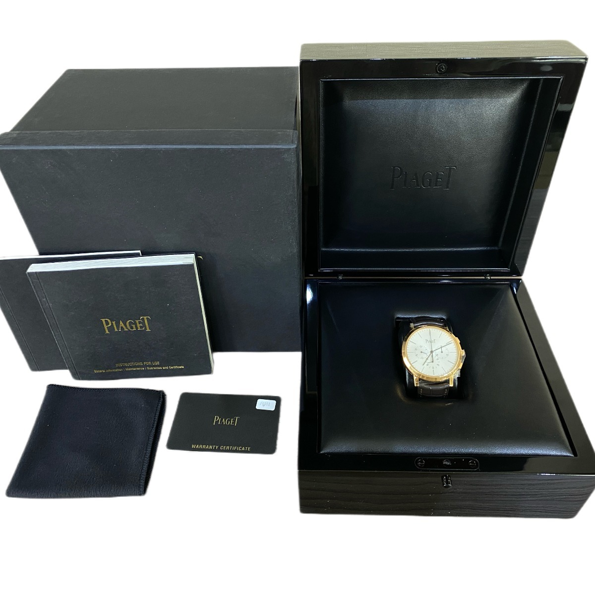 Piaget Altiplano Chronograph Rose Gold Silver Dial G0A40030