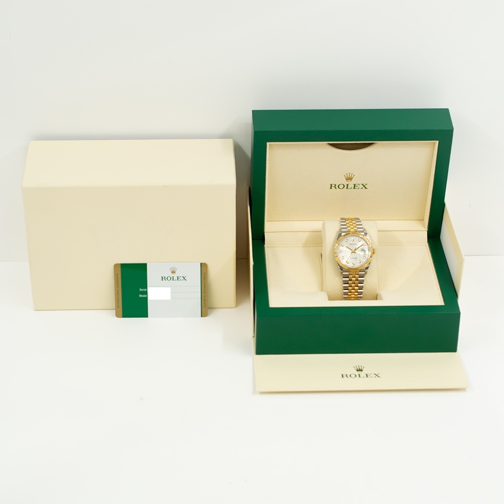 Rolex Datejust 36 Stainless Steel/Yellow Gold Silver Jubilee Diamond 126233G