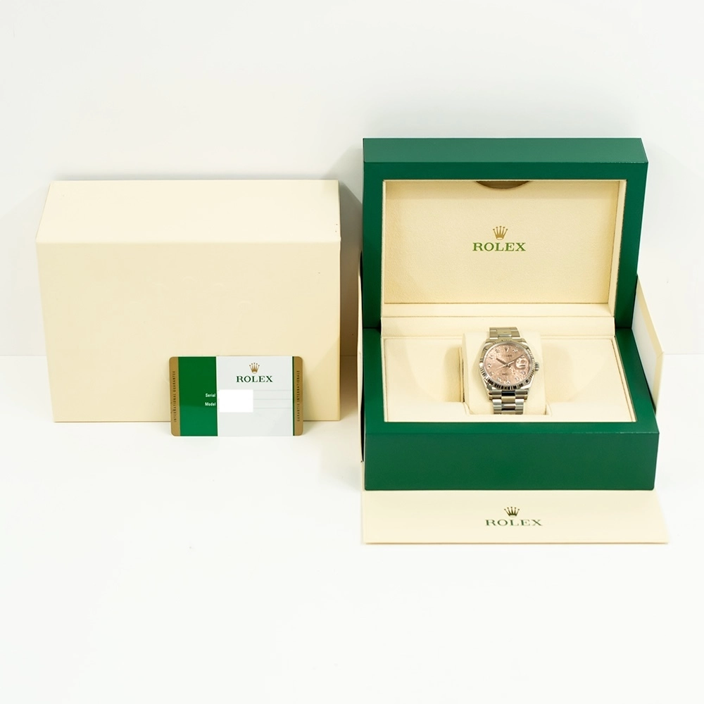 Rolex Datejust 36 Stainless Steel/White Gold Pink Jubilee Diamond Dial 126234