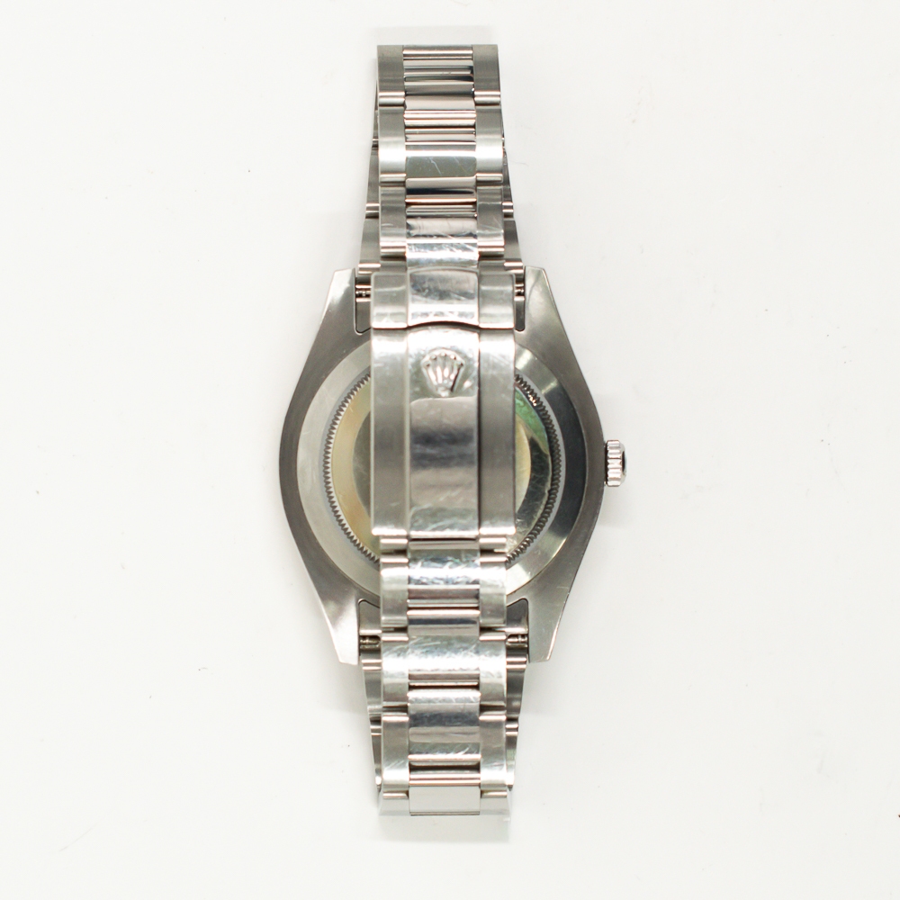 Rolex Datejust II Stainless Steel and White Gold Silver Diamond Dial 116334