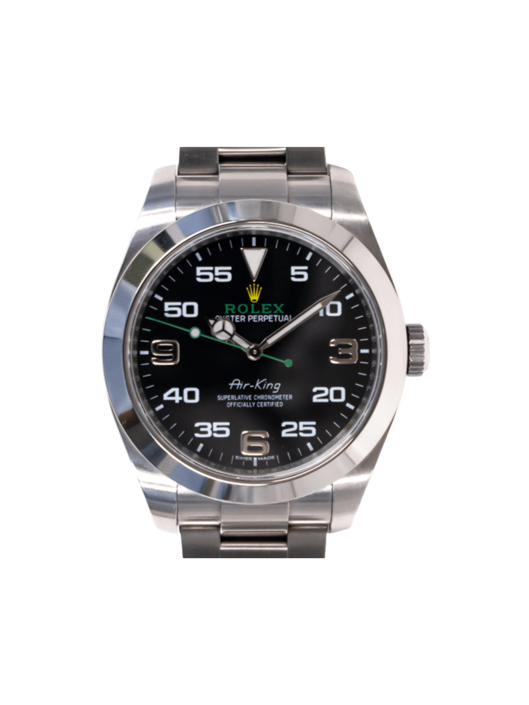 Rolex Air King Stainless Steel Black Arabic Dial 116900