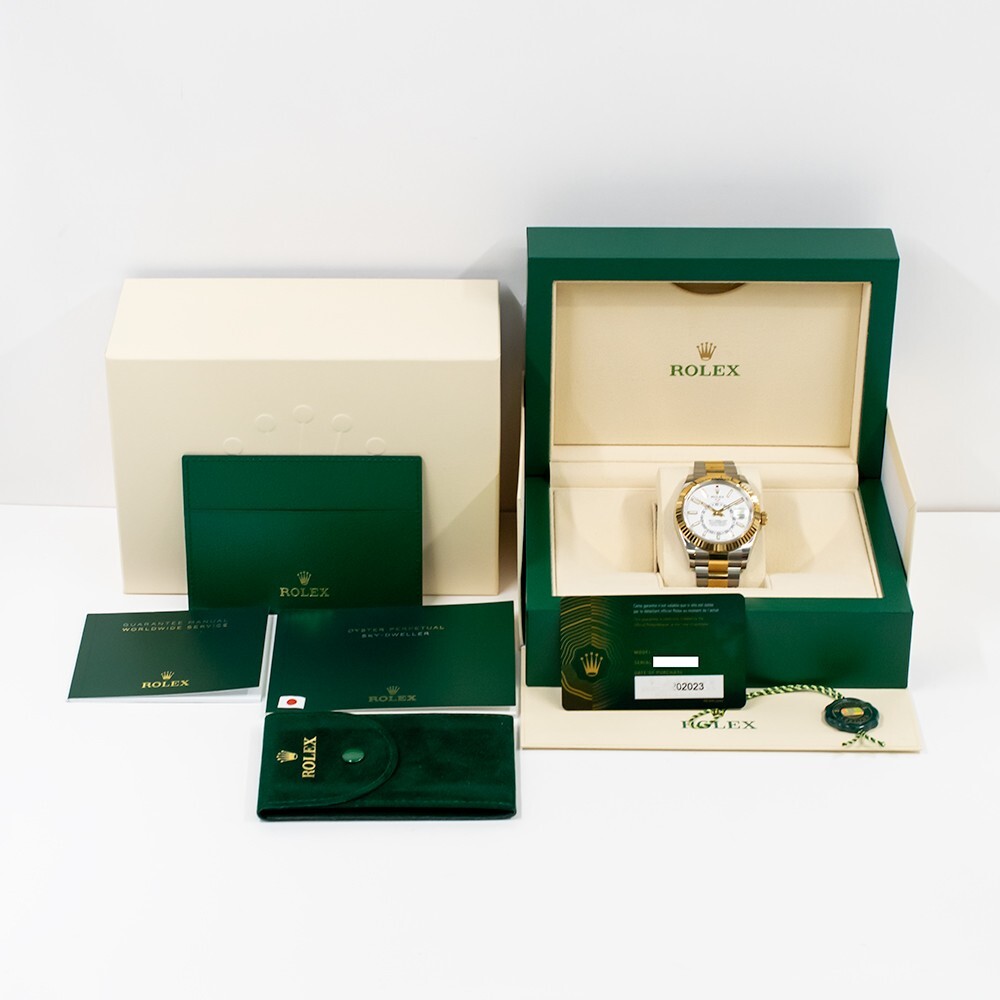 Rolex Sky-dweller Stainless Steel/Yellow Gold White Dial 336933