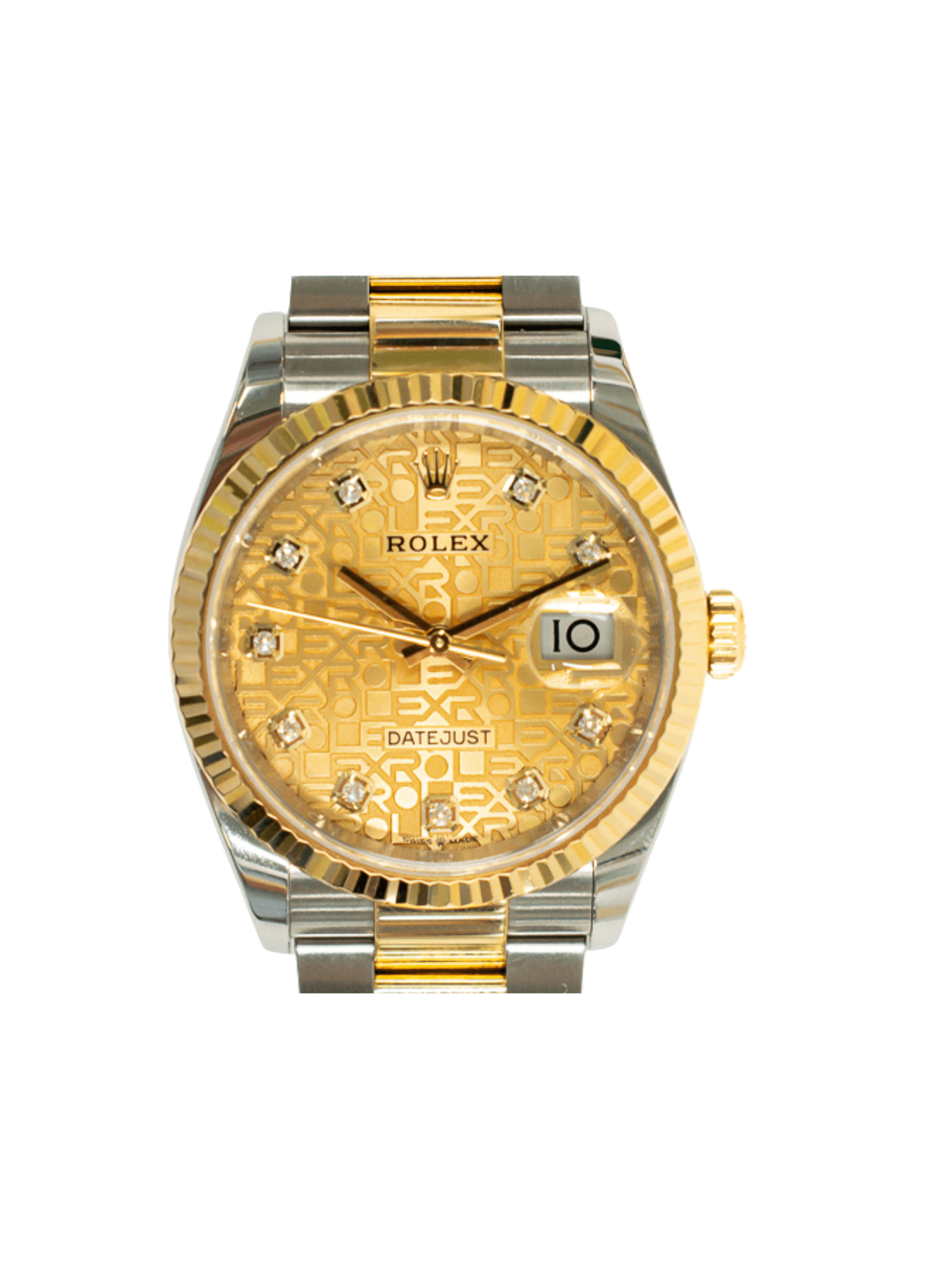 Rolex Datejust 36 Steel/Gold Champagne Jubilee Diamond Dial 126233G