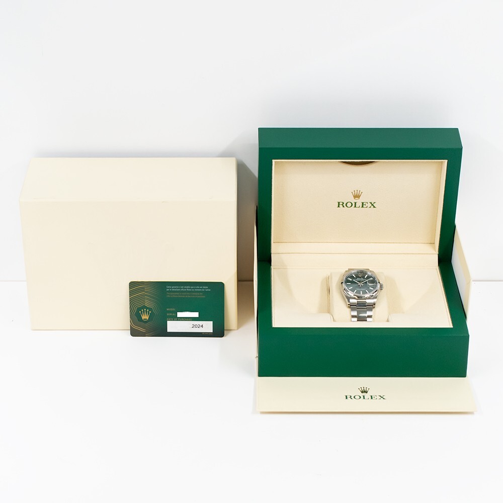 Rolex Datejust 36 Domed Bezel Stainless Steel Green Dial 126200