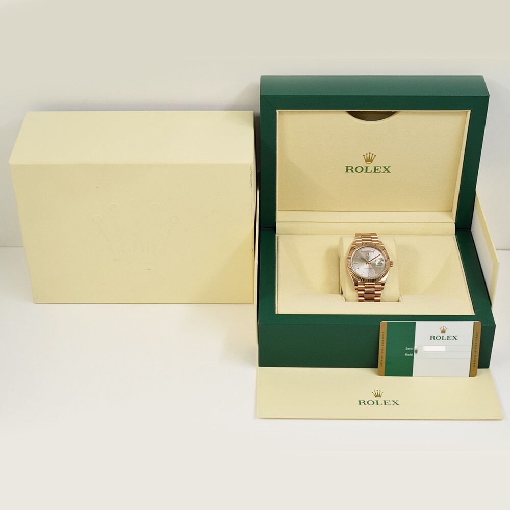 Rolex Day-Date 40 Rose Gold Sundust Diamond Dial 228235A