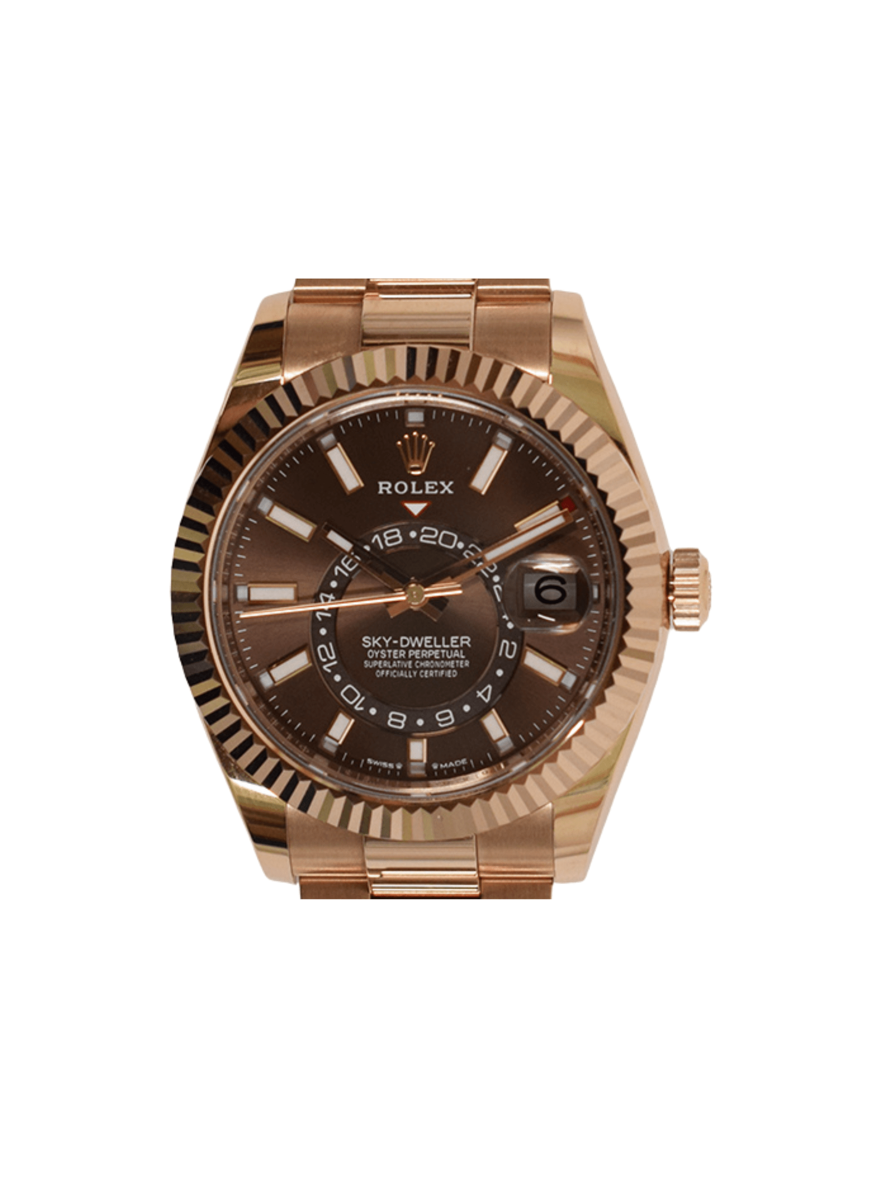 Rolex Sky-Dweller Rose Gold Chocolate Dial 336935