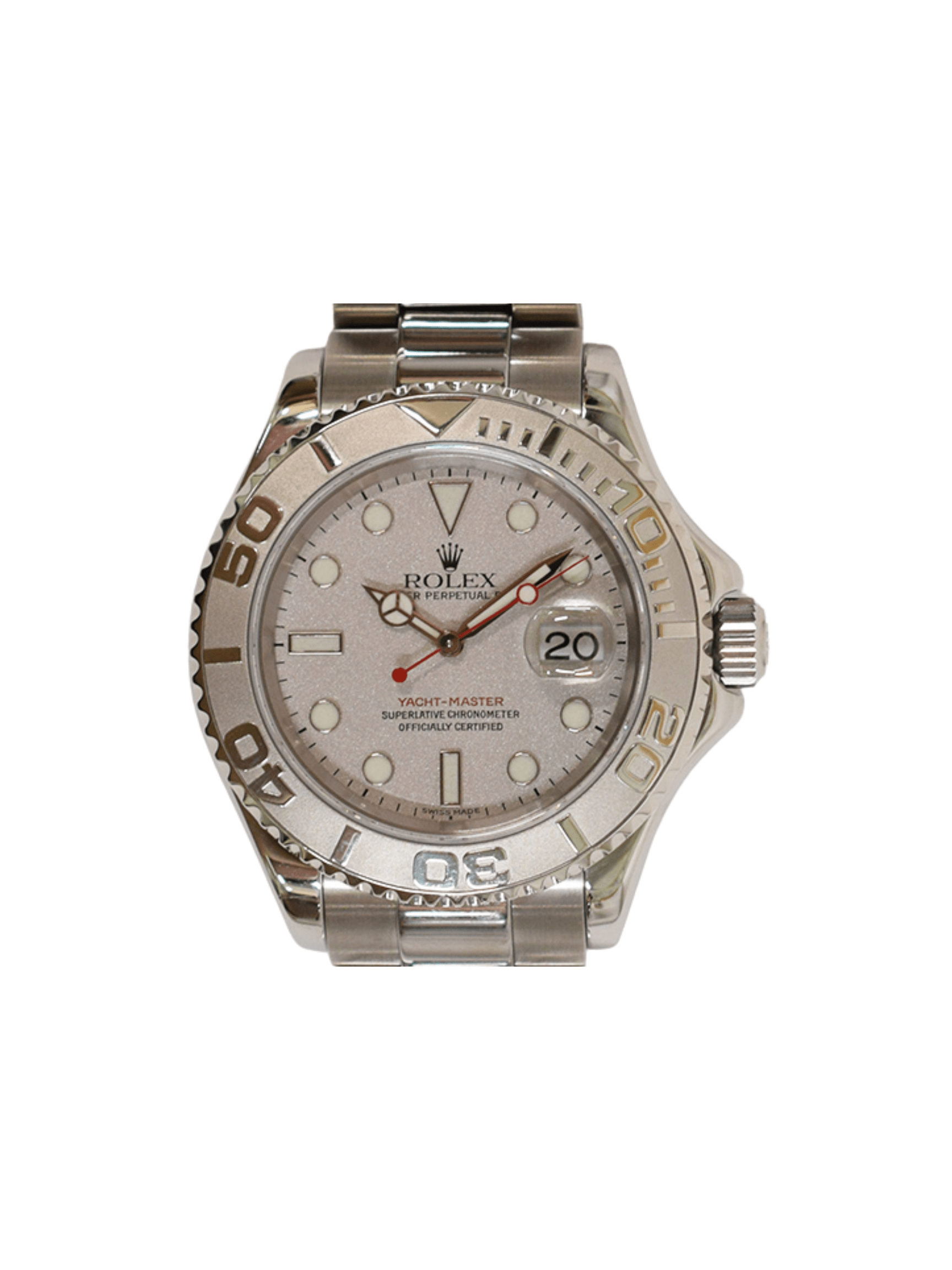 Rolex Yacht-Master 40 Platinum and Stainless Steel with Platinum Dial 16622