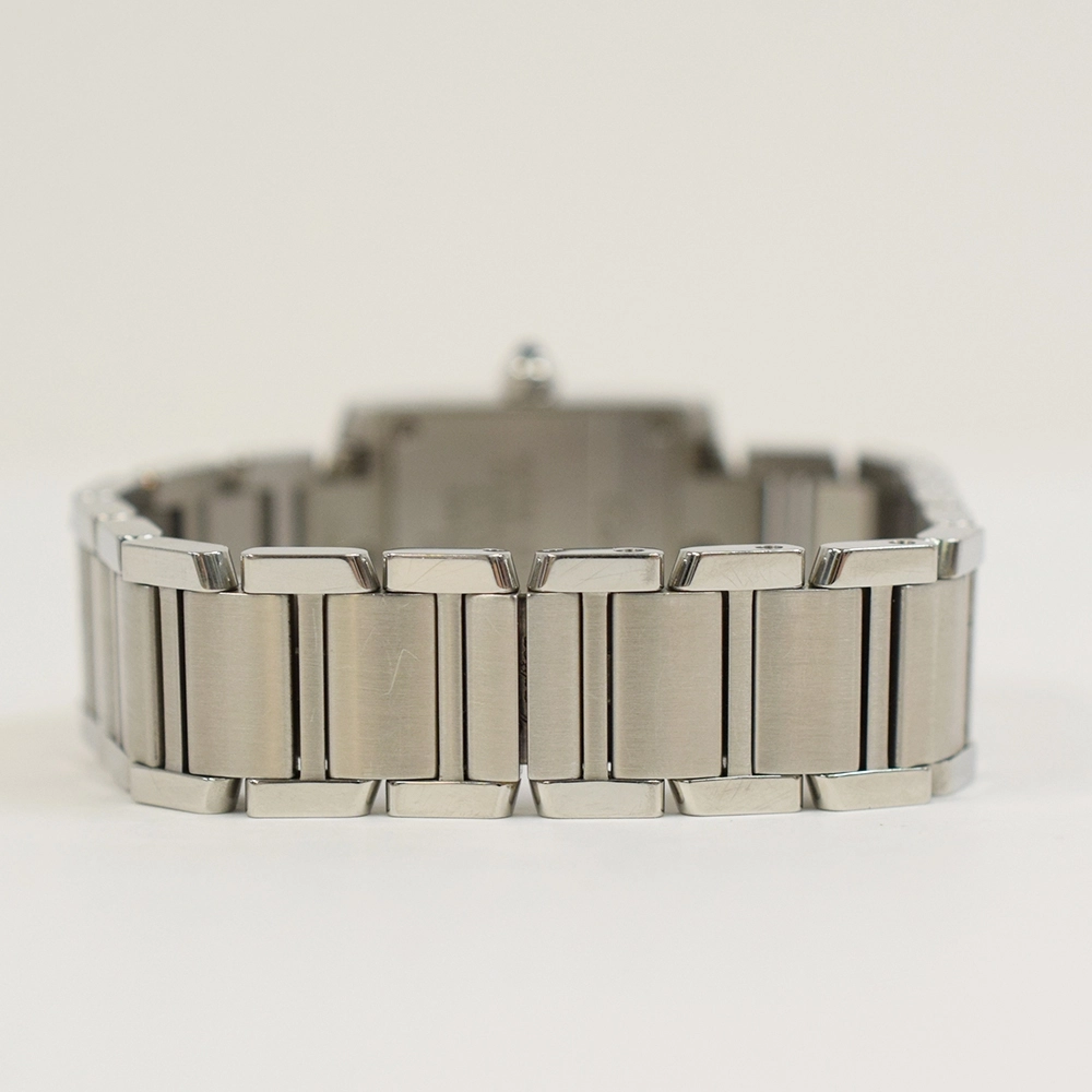 Cartier Tank Francaise Stainless Steel Silver Roman Dial W51008Q3