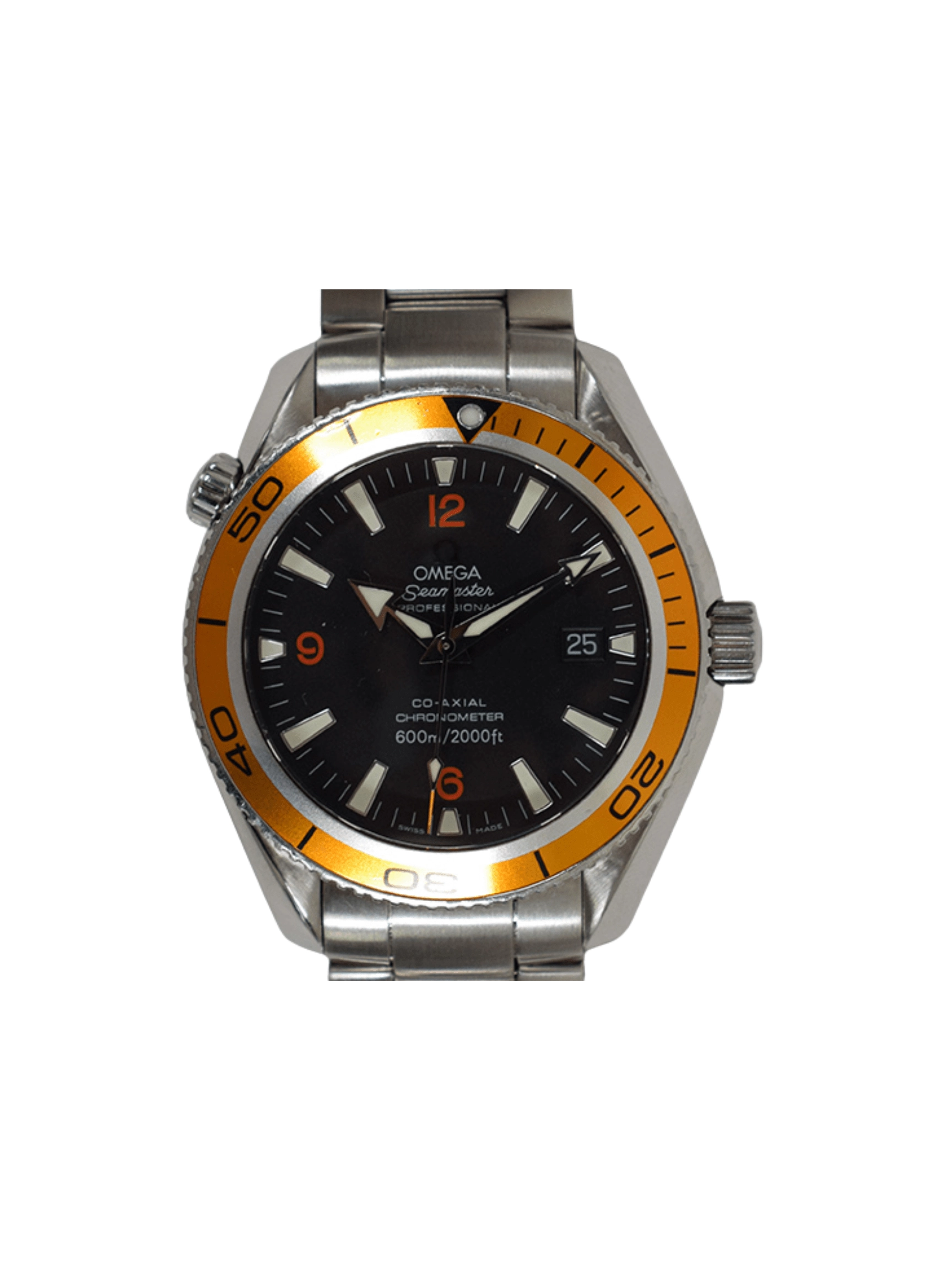 Omega Seamaster Planet Ocean Stainless Steel Orange Bezel Black Dial 232.30.42.21.01.002