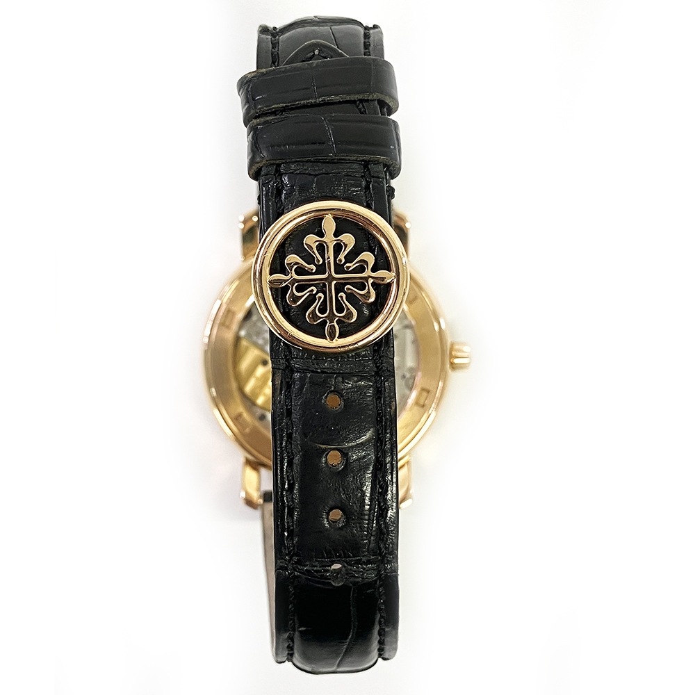 Patek Philippe Calatrava Power Reserve Moon Phases Rose Gold Rose Dial 5055R-001
